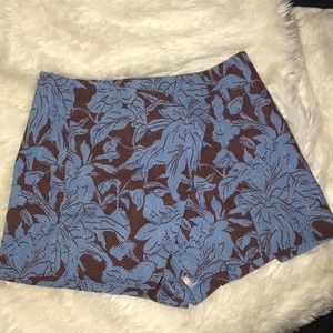 Top Shop printed high waisted shorts